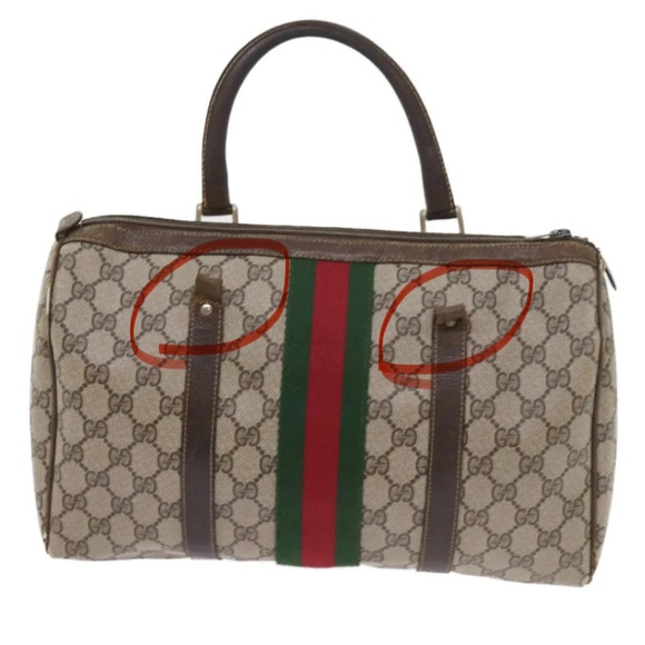 #7 Gucci GG Canvas Boston Bag Preloved Used - LIVE SHOW! - Picture 3 of 16